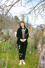 Lataa kuva Galleria-katseluun, Tyyne-housut villasilkki musta