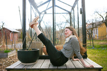 Lataa kuva Galleria-katseluun, Tyyne-housut villasilkki musta